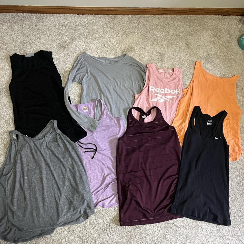 Name Brand Athletic Top Lot/ Bundle Size XS-Large tank tops